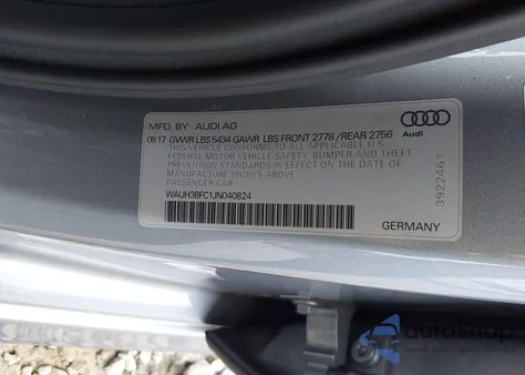 2018 Audi A6 3.0T Premium z USA, uszkodzony, nr VIN WAUH3BFC1JN040824